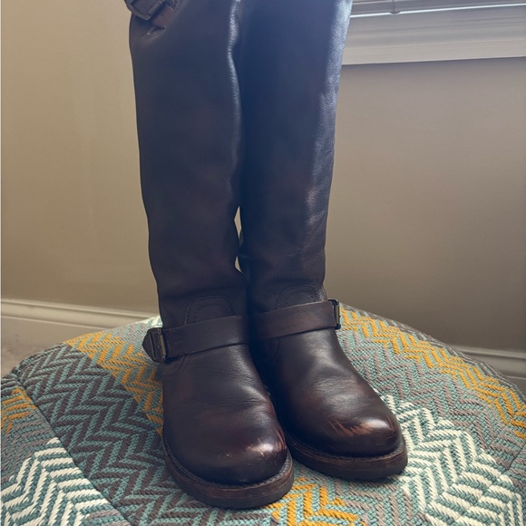 Frye Phillip tall boots size 7.5 brown - Picture 2 of 15